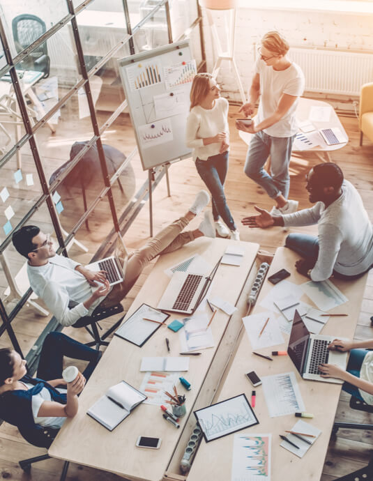 people having a meeting