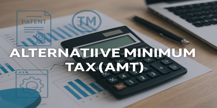 Calculator on financial documents showing bar graphs, symbolizing Alternative Minimum Tax (AMT) calculations in Canada