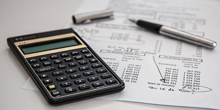 Calculator and financial report used to assess intangible asset values for Canadian tax purposes